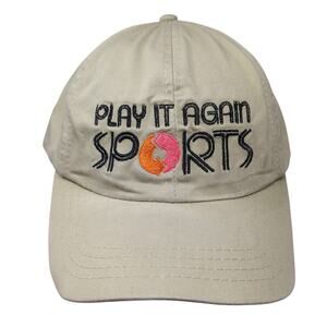 Play It Again Sports Slideback Baseball Cap Brown OS Adjustable Embroidered